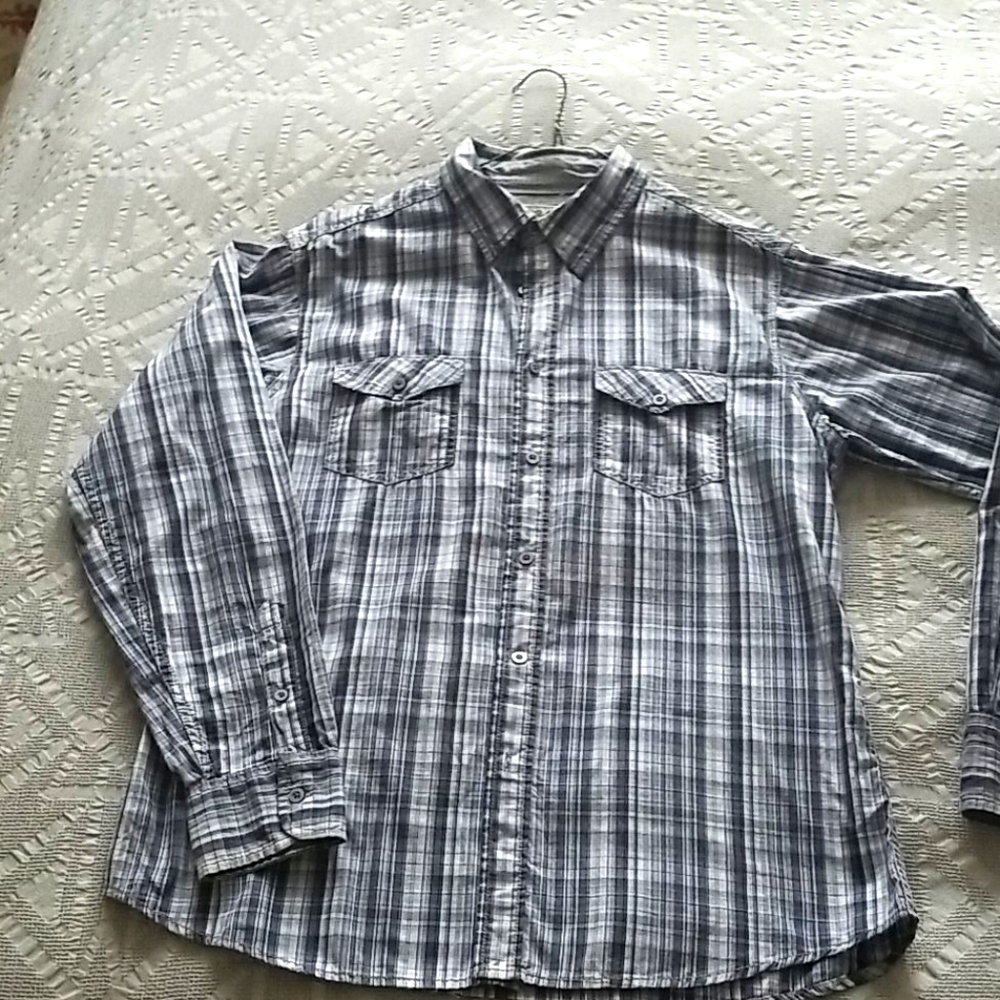 PD&C button down  sport casual shirt L